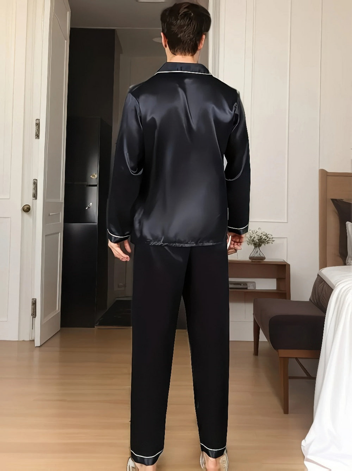 Levoire | Ensemble de pyjama pour hommes en satin de soie Pyjama confortable pour hommes