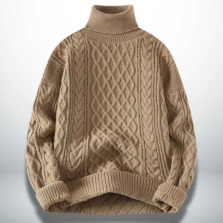 Levoire | Pull raffiné col montant Cachi
