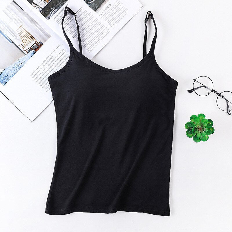 Levoire | Haut Femme Chemisier Avec Soutien-Gorge Intégré Pour Femmes Noir