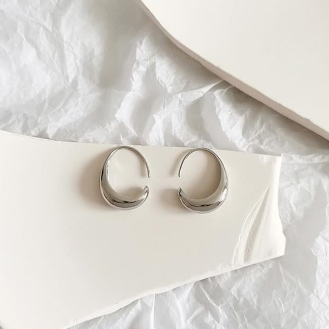 Levoire | Couture Boucles D'Oreilles En Or Et Argent Or Argent