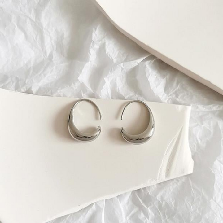 Levoire | Couture Boucles D'Oreilles En Or Et Argent Or Argent