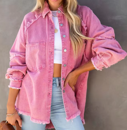 Levoire | Col Reversible Femmes À Manches Longues 03 Rose rouge