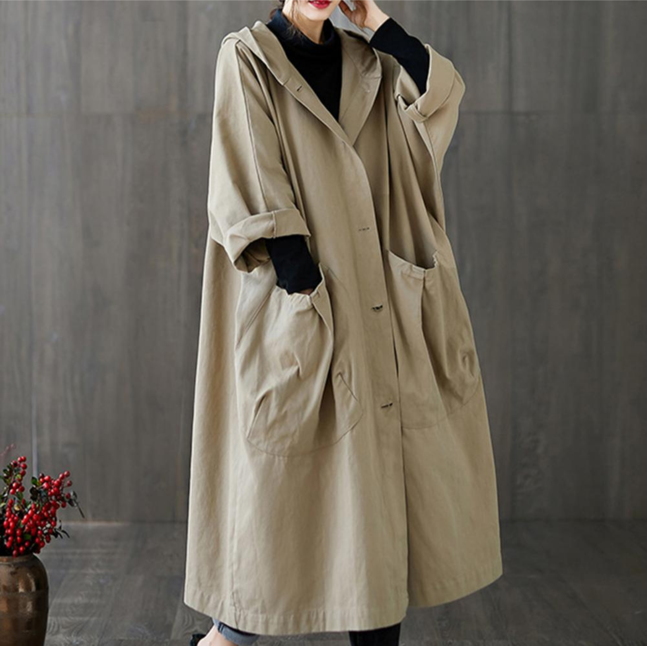 Levoire | Long Trench Coat Femmes Warm