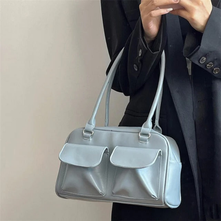 Levoire | Sac À Bandoulière Pour Femmes Vintage Bleu 28x16x10cm