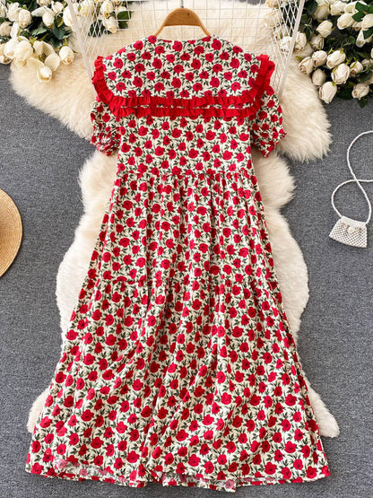 Levoire | Robe À Col Fleuri Doll