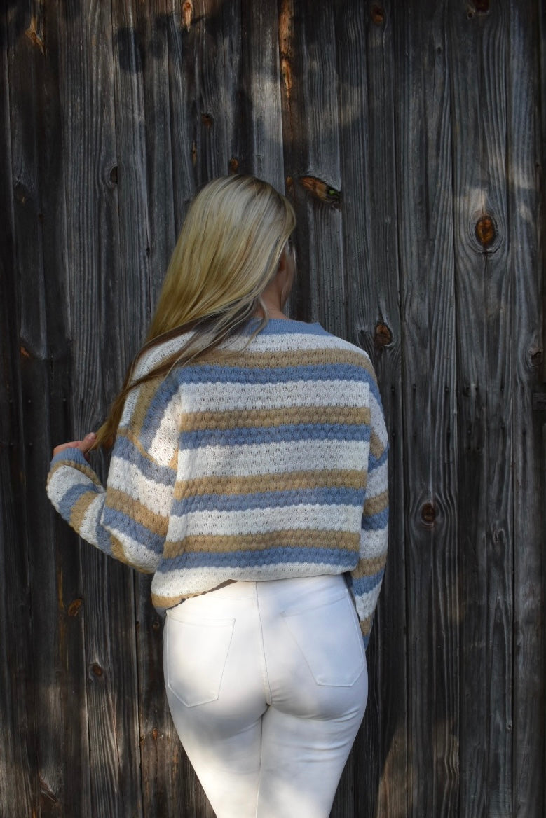 Levoire | Grande Taille Pull Pour Femmes Avec Rayures Pour Un Usage Quotidien
