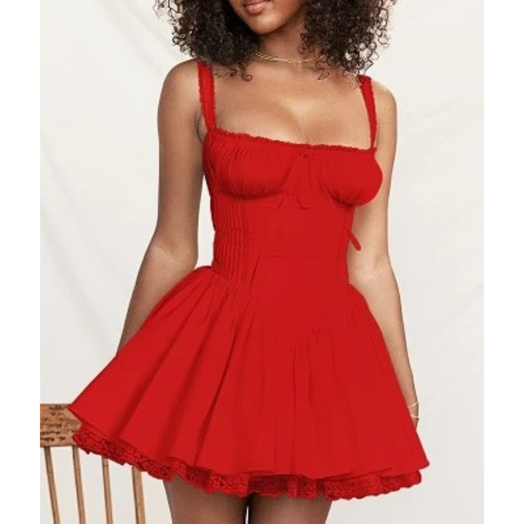 Levoire | Magnifique Robe D'Été En Patchwork Rot