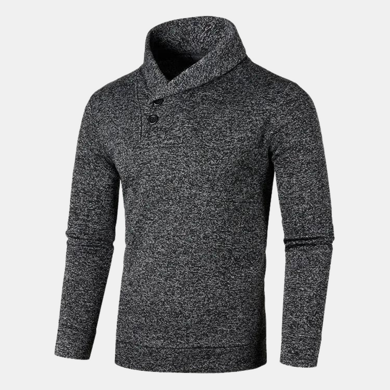 Levoire | Pull Homme Avec Col Tendance Et Coupe Confortable Gris