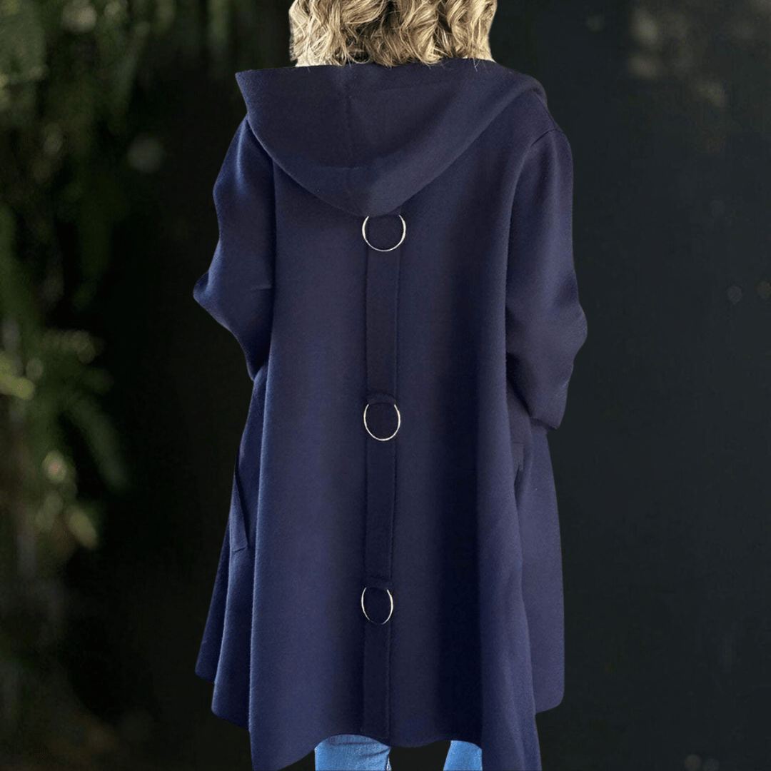 Levoire | Manteau À Capuche Sans Mélange Marin