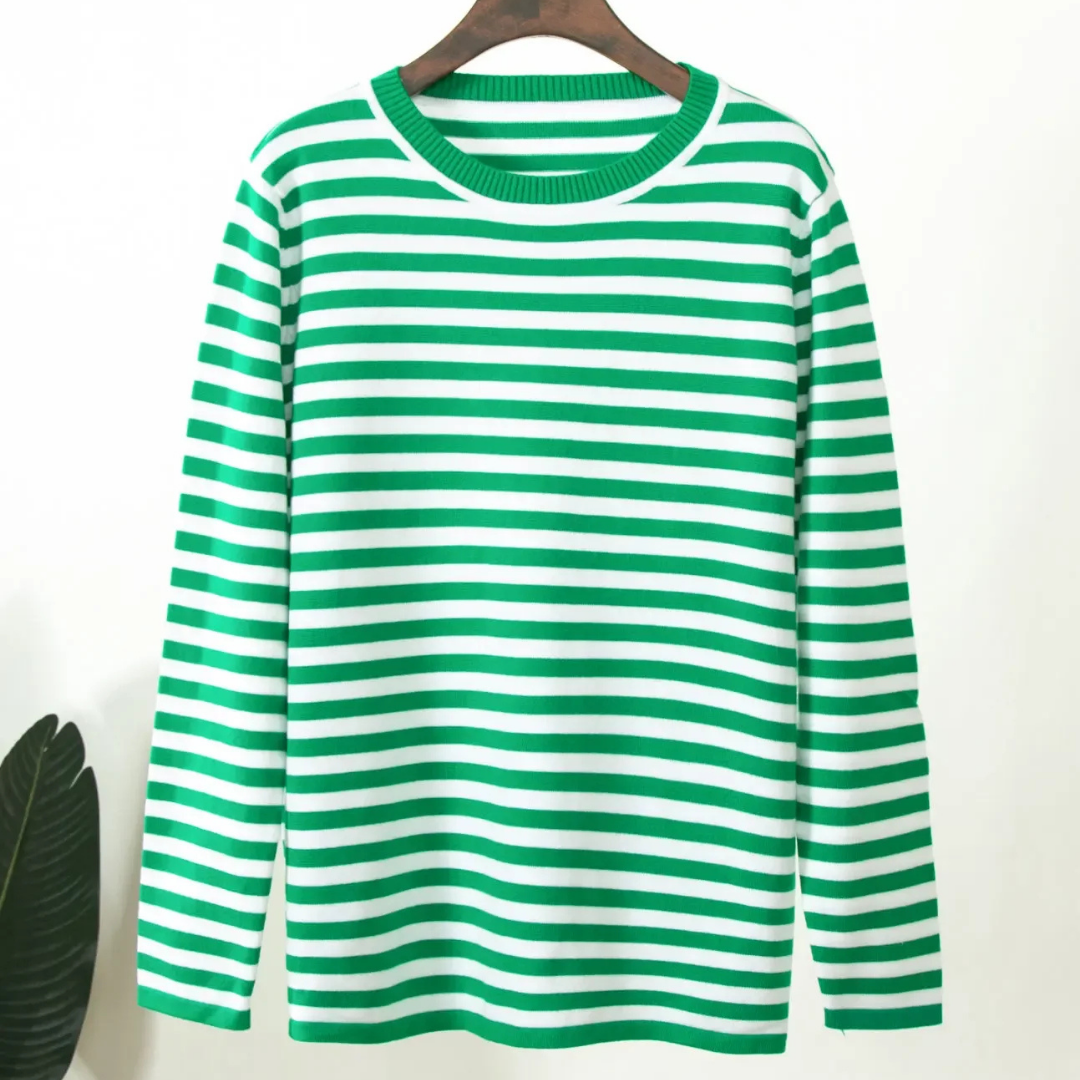 Levoire | Pull léger à rayures Verde