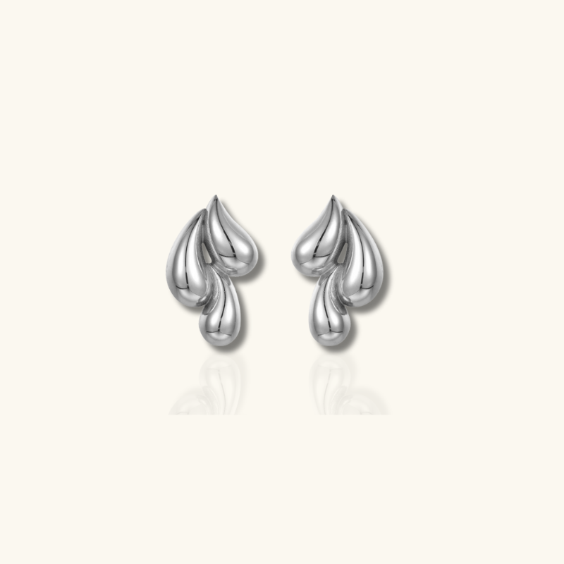 Levoire | Boucles D'Oreilles En Or En Forme De Goutte Argent 24 mm