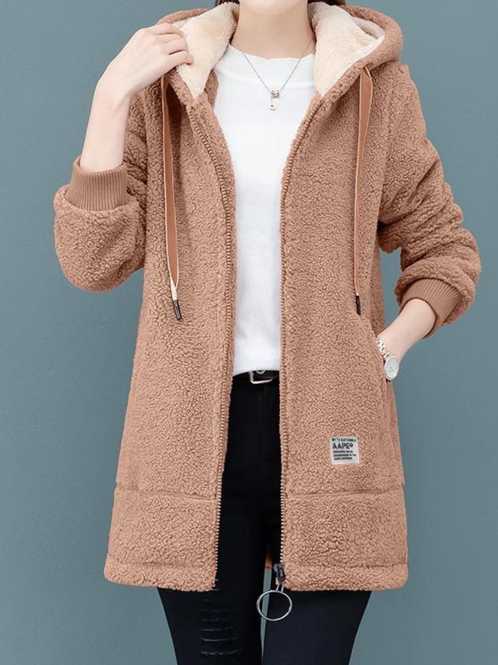 Levoire | Veste à capuche en polaire Braun
