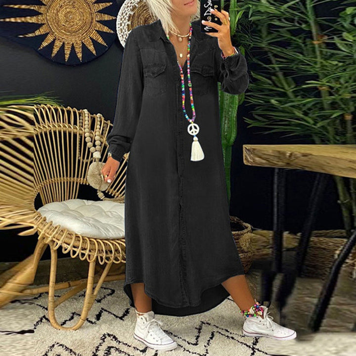 Levoire | Robe En Denim Confortable Noir
