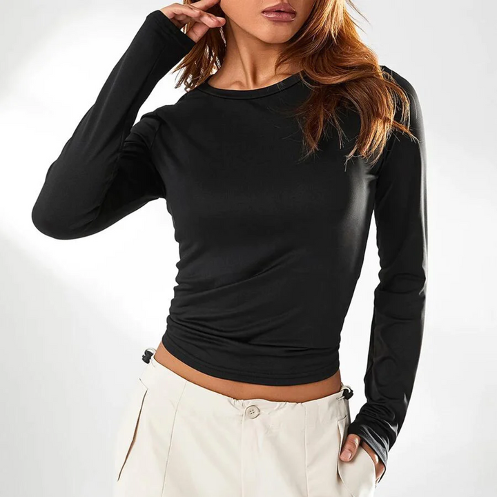 Levoire | Top Long Sleeve FR Women FR The Cool Summer Evening Noir