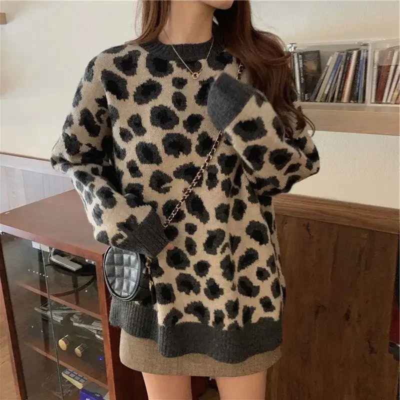Levoire | Pull Confortable Avec Motif Léopard