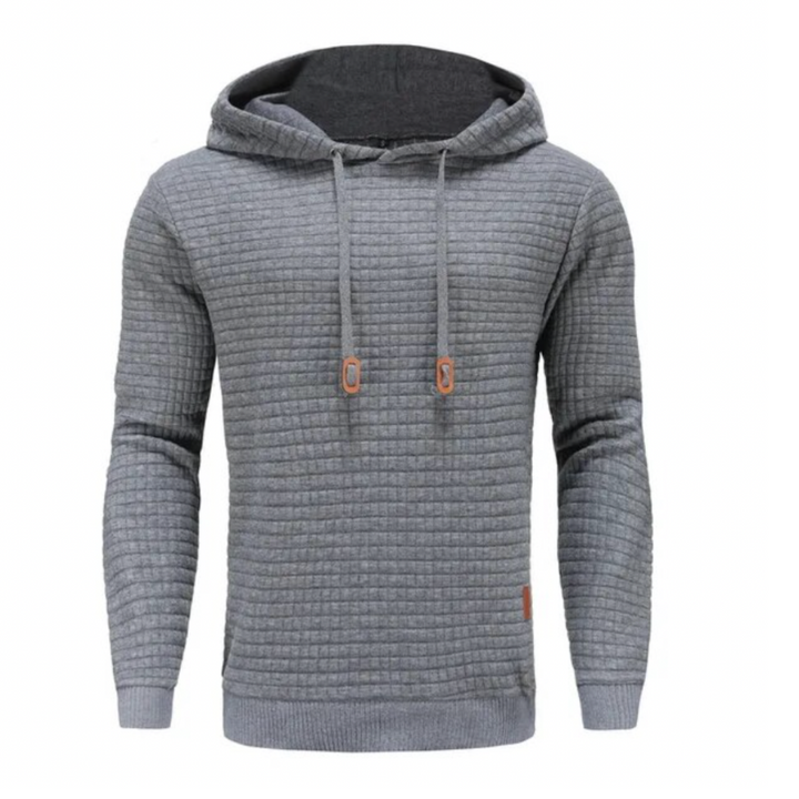 Levoire | Chauffant Pull Hommes Capuche Gris