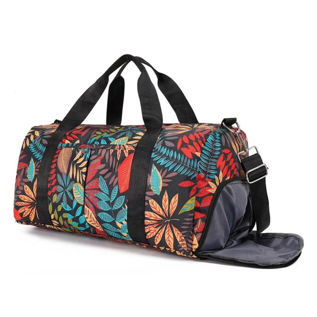 Levoire | Sac de voyage pour femmes grand pour plus de confort Fleurissant rouge 47cm*22cm*26cm&nbsp; 36-55L