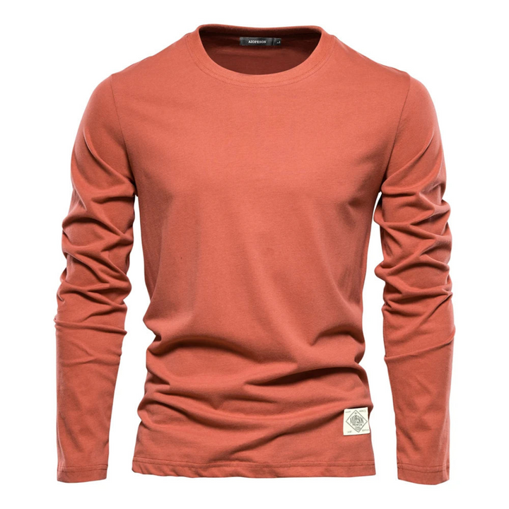 Levoire | T-Shirt Classique À Manches Longues Orange