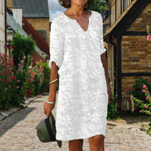 Levoire | Robe Mini Décontractée Col V Pour Femmes