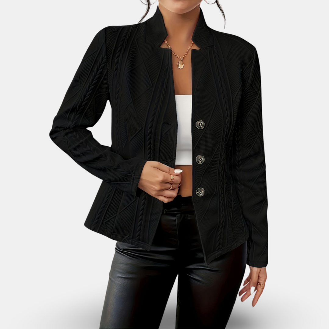 Levoire | Veste Cintrée Élégante Et Polyvalente Noir