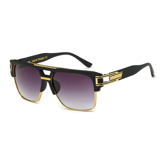 Levoire | Lunettes De Soleil À Monture Carrée Avec Verres Réfléchissants De Luxe Lilla