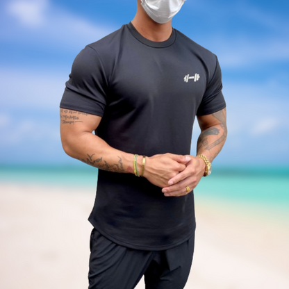 Levoire | T-shirt minimal à manches courtes Nero