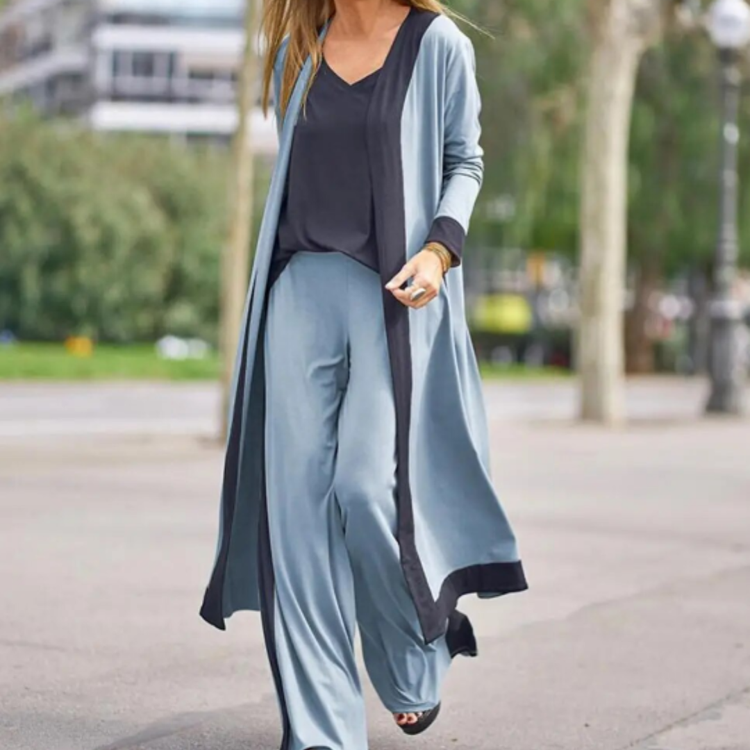 Levoire | Chic Ensemble De Loisirs Pour Femmes Bleu