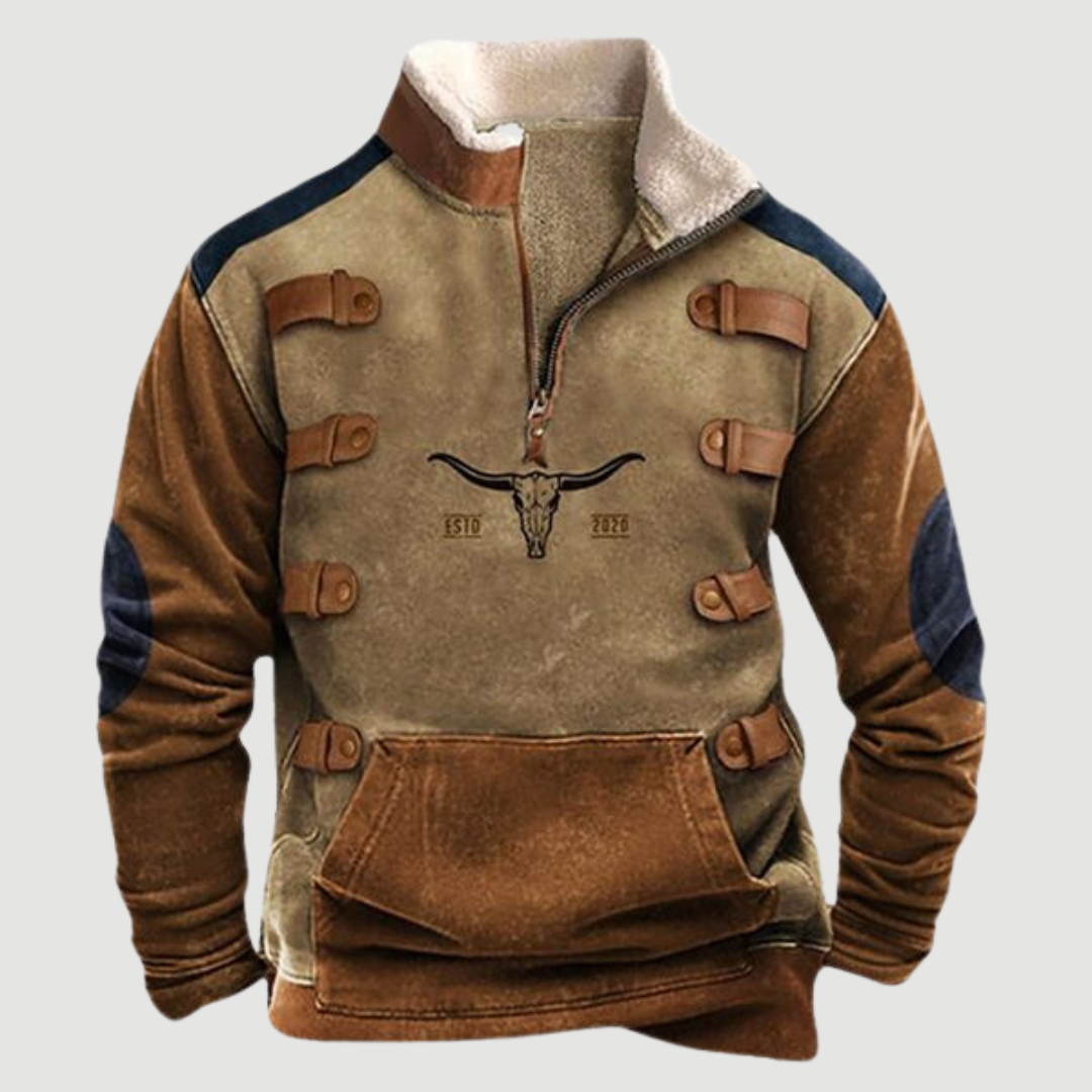 Levoire | Pull Homme Douillet Taureau Avec Des Accents De Boucle