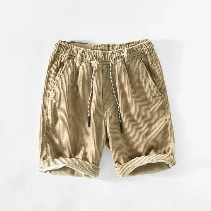 Levoire | Short En Corduroy D'Été - Look Détendu Beige