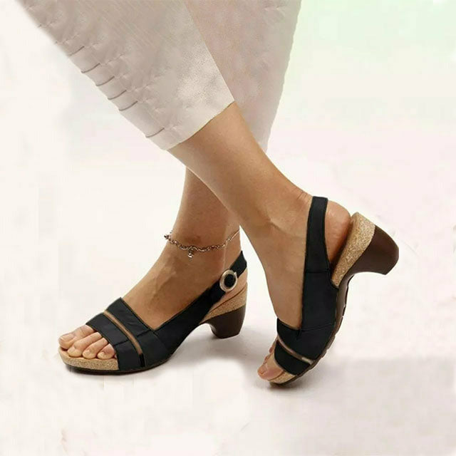 Levoire | À Talons Carrés Vintage Noir