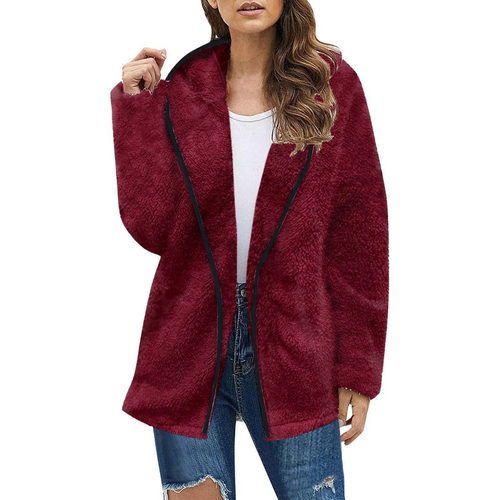 Levoire | Veste en polaire Femme Douce Veste Ouverte Avec Poches