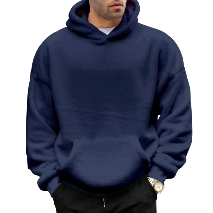 Levoire | Le sweat à capuche unisexe douillet pour l'automne Bleu marine