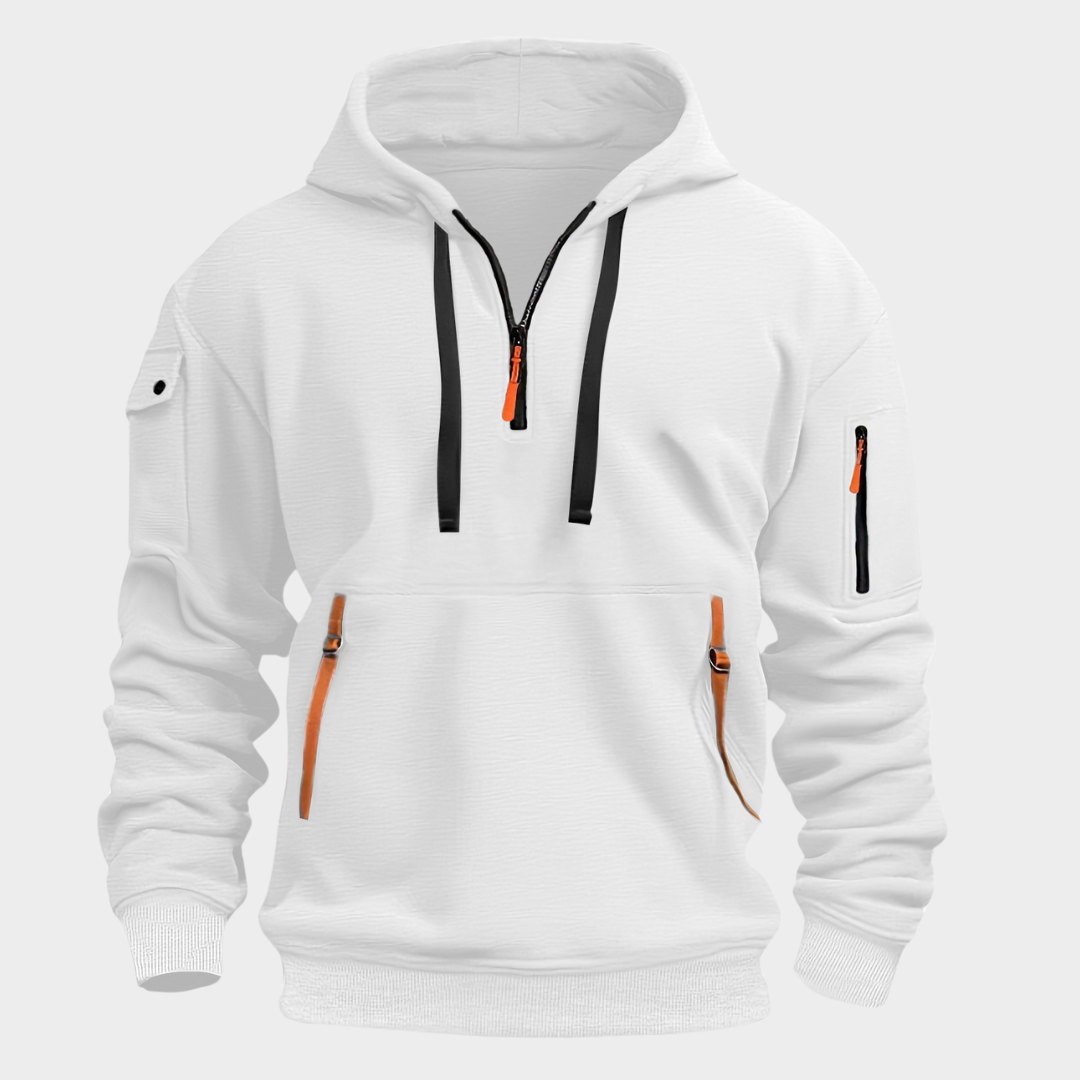 Levoire | Veste À Capuche Confortable Premium De Qualité Blanc