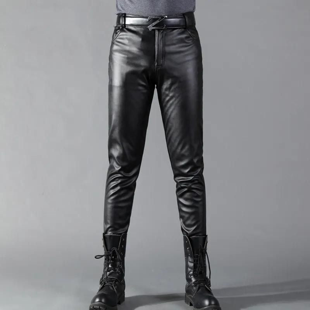Levoire | Pantalon en cuir avec finition brillante et coupe flatteuse pour Femmes