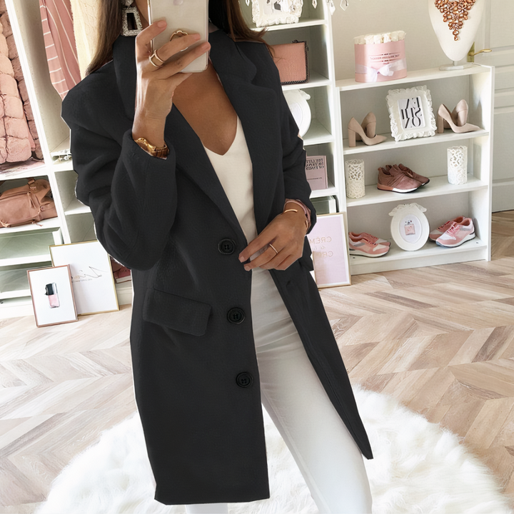 Levoire | Long Femmes Manteau Noir Noir