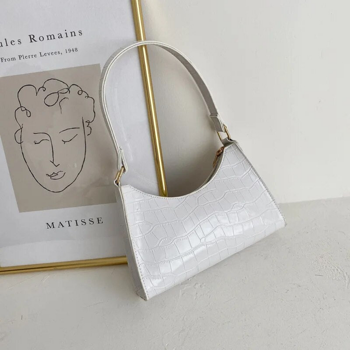 Levoire | Sac pour femmes élégante en cuir à épaule Blanc