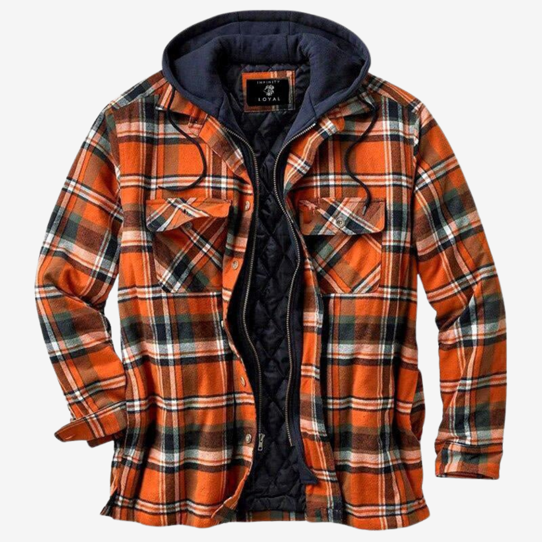 Levoire | Veste En Flanelle Orange