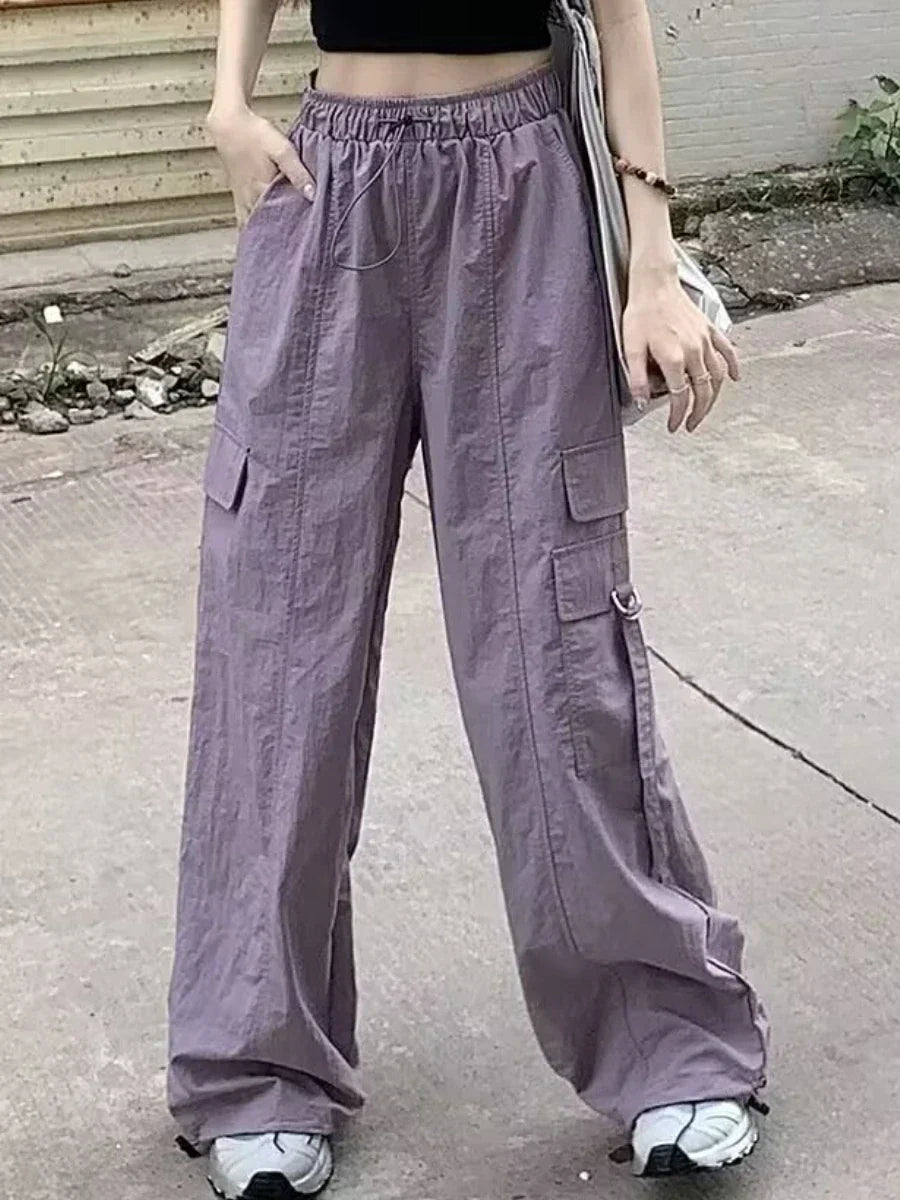 Levoire | Pantalon Ample Style Urbain Pour Femme Violet