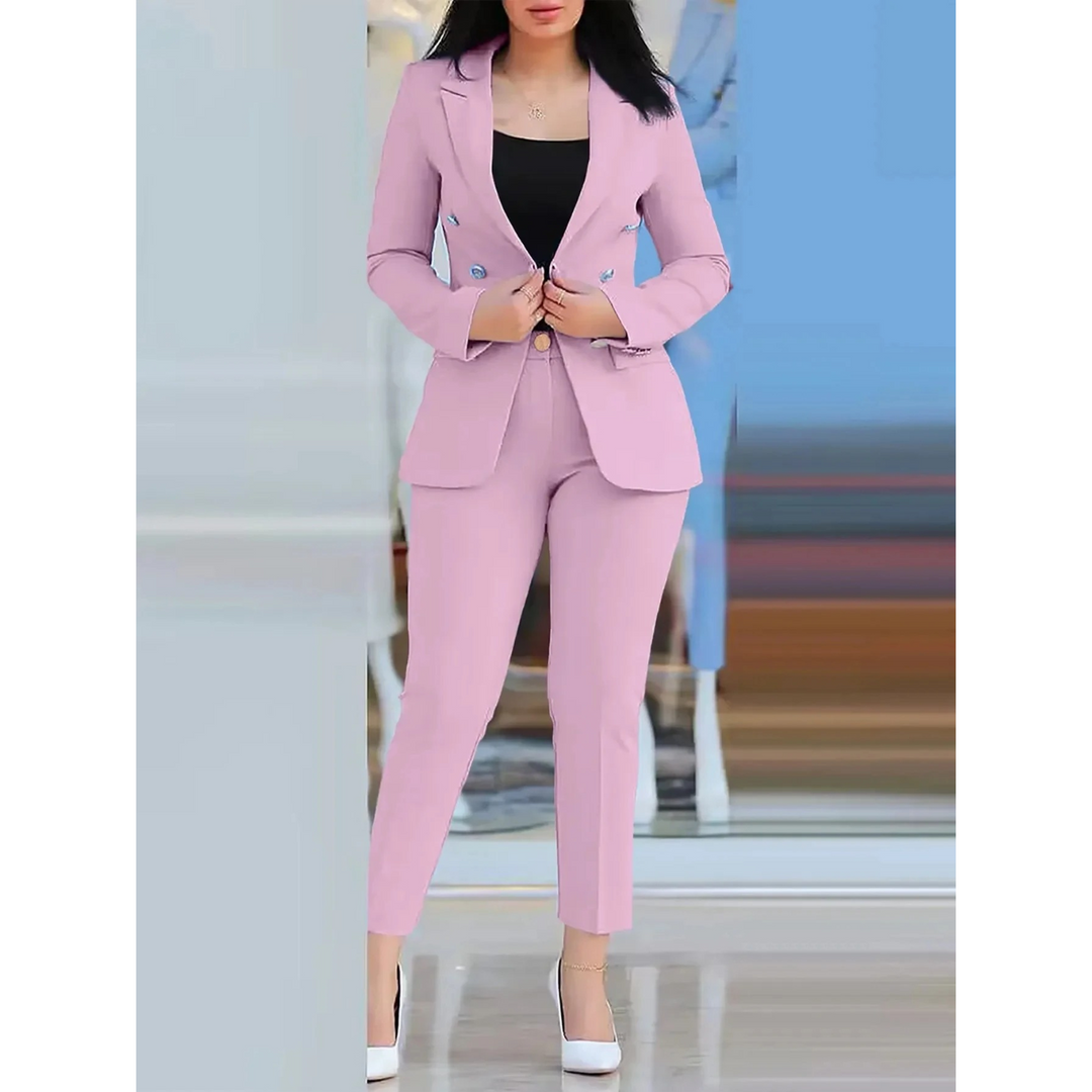 Levoire | Blazer Et Ensemble De Pantalon Pour Femmes Rose clair