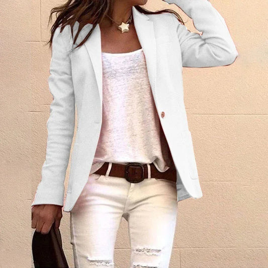 Levoire | Blazer Ajusté Femme Blanc