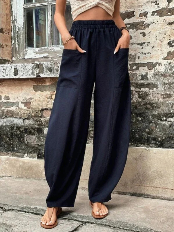 Levoire | Pantalon Baggy Pour Femmes Bleu marine