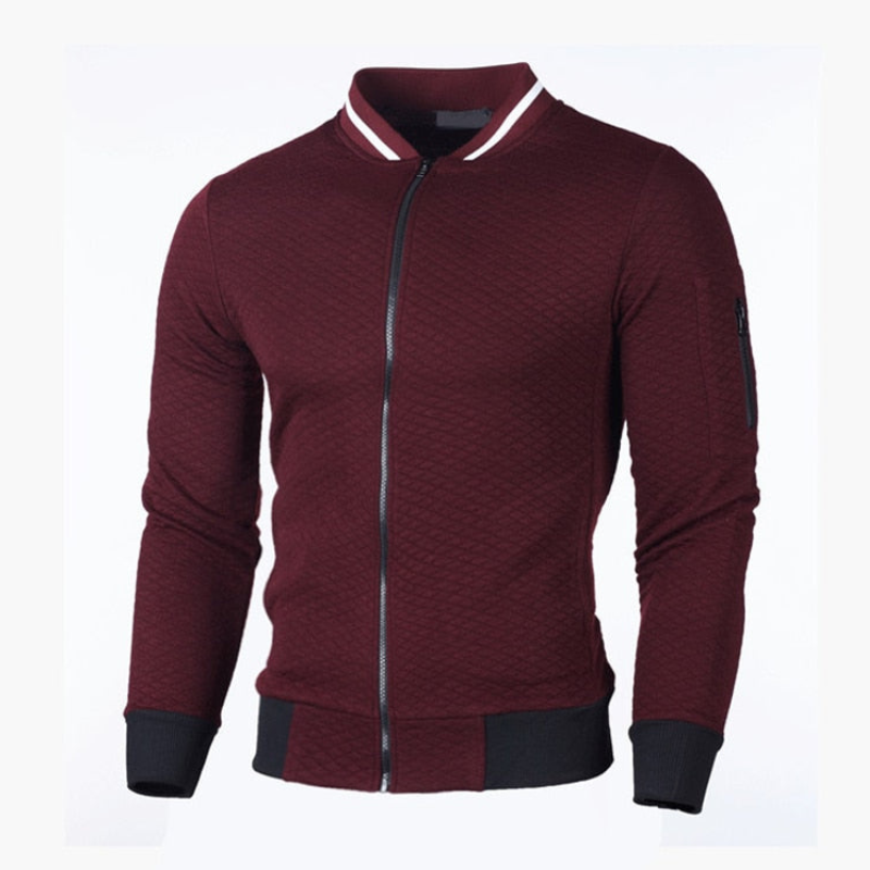 Levoire | Veste pour hommes à carreaux Veste sportive coupe slim pour hommes Rot
