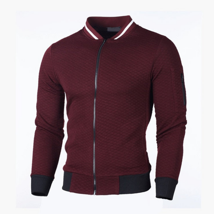 Levoire | Veste pour hommes à carreaux Veste sportive coupe slim pour hommes Rot