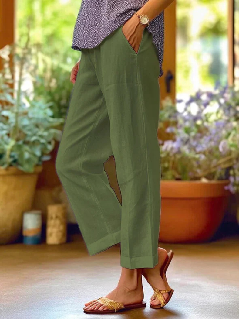 Levoire | Pantalon Confortable Pour Femmes Pour Le Confort Vert