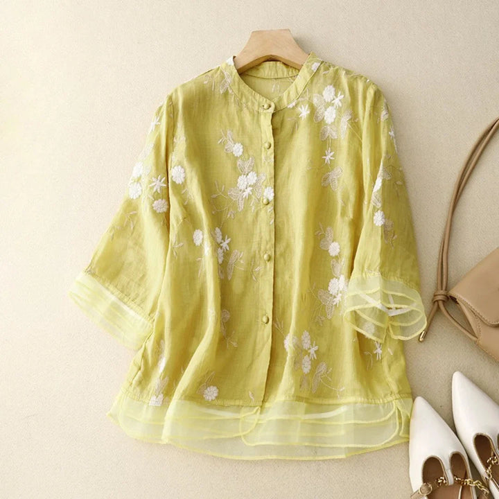 Levoire | Chemise légère pour femmes Jaune