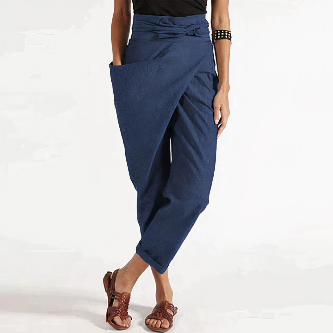 Levoire | Haute Taille Pantalon FR Femmes FR Le Style Tendance Bleu
