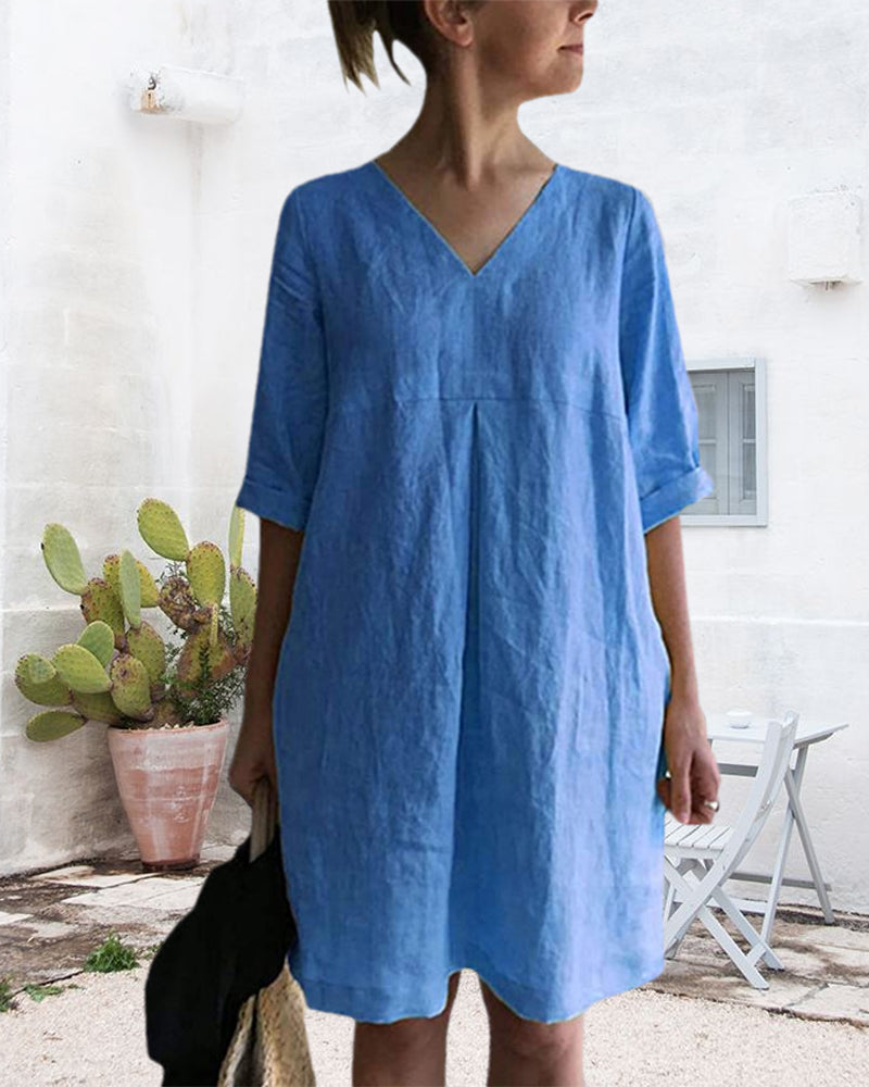 Levoire | Tunique Informative Robe À Col V merensini