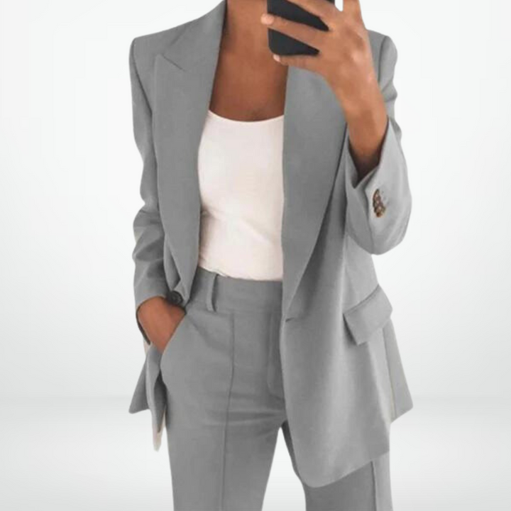 Levoire | Ensemble Blazer Et Pantalon Deux Pièces Gris