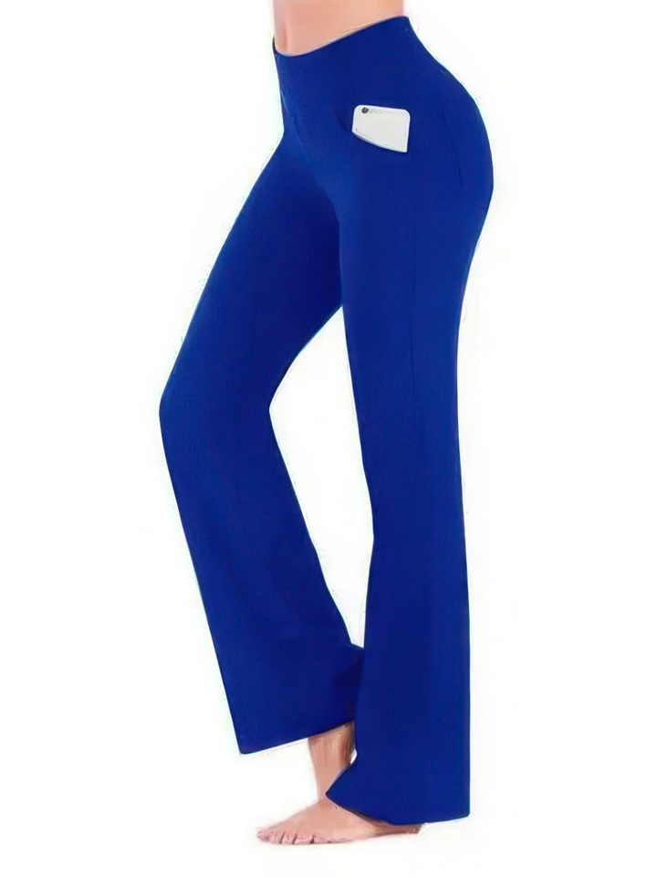 Levoire | Pantalon Femme Élégant Taille Haute Pantalon Pour Femmes Bleu