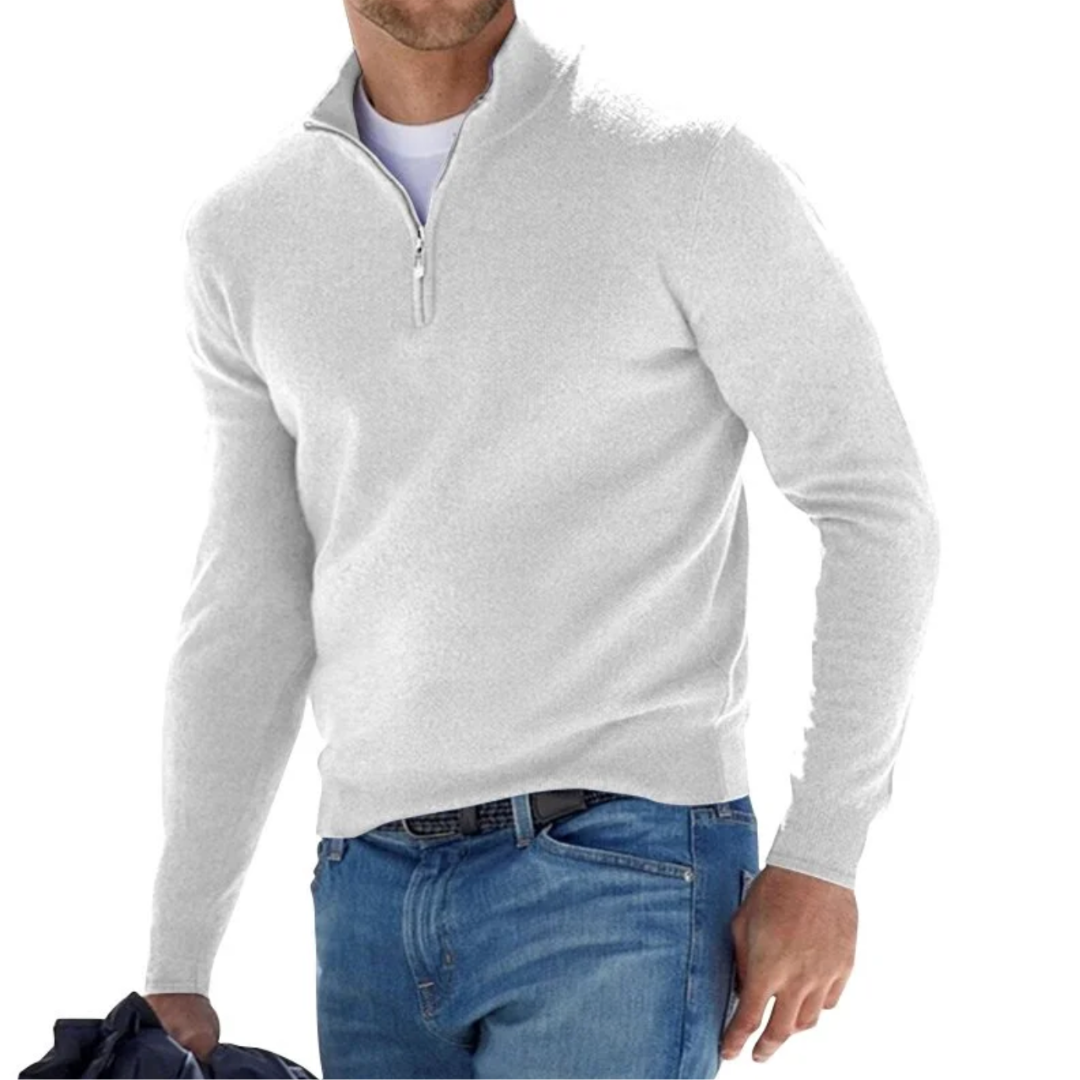 Levoire | Rogan Pull À Capuche Halzip Blanc